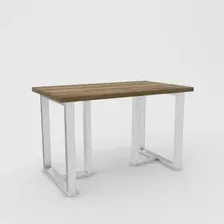 Кухонный стол Hype Mebel Триног 110x70 (белый/дуб галифакс олово)