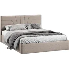 Кровать Трия Пандора с ПМ и заглушиной 160x200 Тип 1 (микрошенилл Relax Latte)