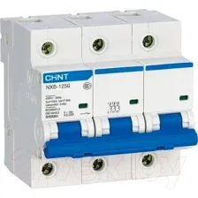 Выключатель автоматический Chint NXB-125 3P 80A 10кА (C) 816139