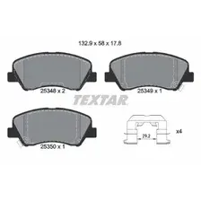 Тормозные колодки дисковые передняя ось TEXTAR 2534801