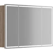 Sancos Шкаф с зеркалом Mirror MI120EG (с LED подсветкой, дуб галифакс натуральный)
