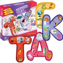 Развивающая игра Bondibon Логопазлы. Парные согласные Г-К, Д-Т ВВ5120