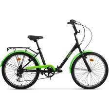 Велосипед AIST Smart 24 2.1 2023 (черный/зеленый)