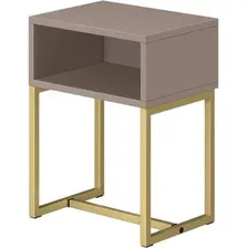 Тумба MONOFIX С металлическими опорами (капучино/золото)