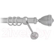 Карниз для штор Lm Decor Кубок 110 1р гладкий 25мм (сатин, 3.6м)