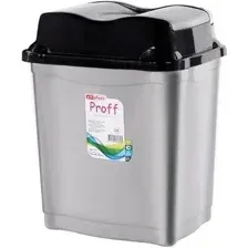Контейнер для мусора Эльфпласт Proff 5 л (серо-черный)