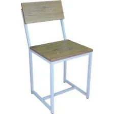 Стул Allerd Rion 38x32.5x43/ 3020110600 (белый муар/дуб нокс)