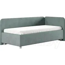 Кровать-тахта Сонум Capri R 90x200 (замша мятный)