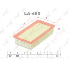 Воздушный фильтр LYNXAUTO LA-460