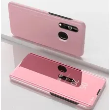 Чехол для телефона Case Smart View для Samsung Galaxy A60 (розовое золото)
