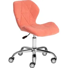 Офисное кресло TetChair Selfi (флок, розовый)