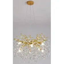 Подвесная люстра Estares Roxana 55 E14х8 R-600x1200-GOLD/CRYSTAL-220-IP20
