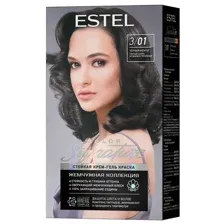 Краска для волос Estel Color Signature тон 3.01 Чёрный жемчуг