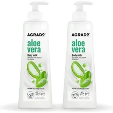 Набор молочка для тела Agrado Алоэ вера, 2х400 мл