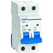 Выключатель автоматический Chint NB1-63 2P 20A 6кА B (R) 179646