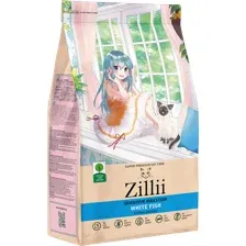 Корм для кошек Zillii Sensitive Digestion Cat, белая рыба, 400 г