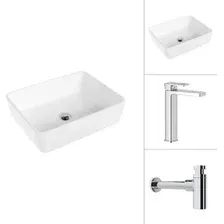 Умывальник Lauter 21674 + Cascade 21СК0655C с сифоном 21635CH (хром)