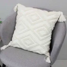 Наволочка декоративная MATEX Tufted / ALEX-005 (бежевый/слоновая кость)