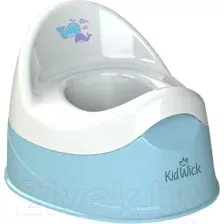 Детский горшок Kidwick Дуэт KW100204 (голубой/белый)