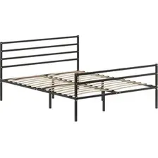 Кровать Домаклево Металика Г4+Г2 120х200 (черный)
