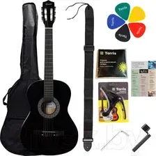 Акустическая гитара Terris TC-038 BK Starter Pack + комплект аксессуаров