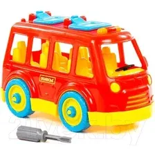 Игрушка-конструктор Полесье Автобус / 84798 (26эл)