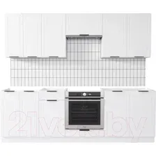 Готовая кухня Mio Tesoro Корнелия Ода-плюс 2.4 без столешницы (белый)