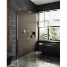 Душевая стенка MaybahGlass 99x195 / MGD-1354-5ш (бронзовое матовое стекло/хром матовый)