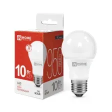 Лампа светодиодная LED-A60-VC 10Вт 230В Е27 4000К 950Лм IN HOME 4690612020211