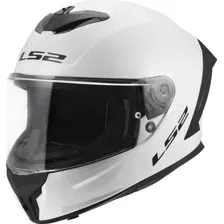 Мотошлем LS2 FF820 Rapid III Solid (XL, белый глянцевый)