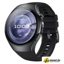 Умные часы Huawei Watch 5 46 мм (черный, с черным силиконовым ремешком, международная версия)