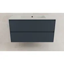 Symbolite Тумба под умывальник Лима 100 Line Plus 2 ящика + Line 100x48 (подвесная, графит/жасмин)