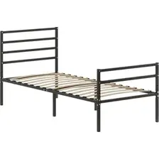 Кровать Домаклево Металика Г4+Г2 80х200 (черный)