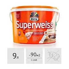 Краска Dufa SUPERWEISS RD4 ослепительно белая, 9 л
