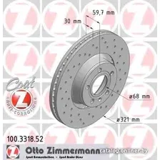 Тормозной диск Zimmermann 100331852