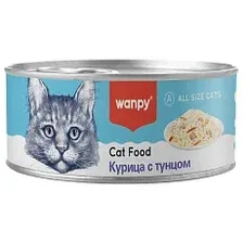 Wanpy Cat Консервы Курица с тунцом 95 г х 24 шт
