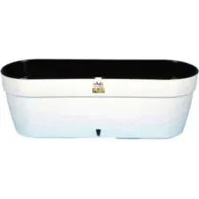 Вазон Santino Asti 500 AST500WHT/BL (белый/черный)