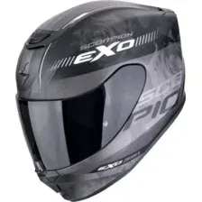 Мотошлем Scorpion Exo Exo-391 Ava (р. XS, черный матовый/серебристый/белый)