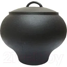 Горшочек Балезинский ЛМЗ с крышкой 4 л