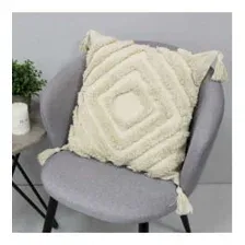 Чехол на подушку Matex Tufted ALEX-010 (молочный/бежевый меланж)