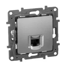IEKETIKA Розетка компьютерная RJ45 категория 5Е UTP 6724411 алюминий IEK