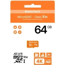 Карта памяти BreezyTech Ultra microSDXC Class 10/A2/V30 64GB (без адаптера)