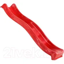 Скат для горки KBT Yulvo HDPE, 400.012.001.001, с подключением к воде, красный