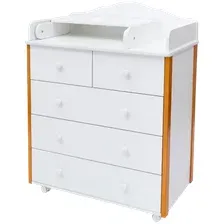 Комод пеленальный Incanto Nuvolla Plus с пеленальной доской 800/5 / PK-0006/10 (белый)