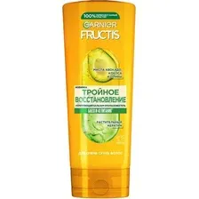 Бальзам для волос FRUCTIS тройное восстановление, 387 мл