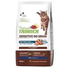 Сухой корм для кошек Trainer Natural Cat Adult Сухой корм для кошек с чувствительным пищеварением с форелью 1.5 кг