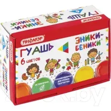Гуашь 6 цв. ПИФАГОР 191329