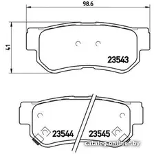 Тормозные колодки Brembo P30014