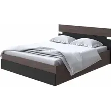 Кровать PROxSON Milton с ПМ 120x190 (ясень шимо темный/черный)