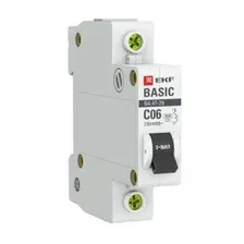 Выключатель автоматический ВА 47-29 1P 6А (B) 4,5кА BASIC